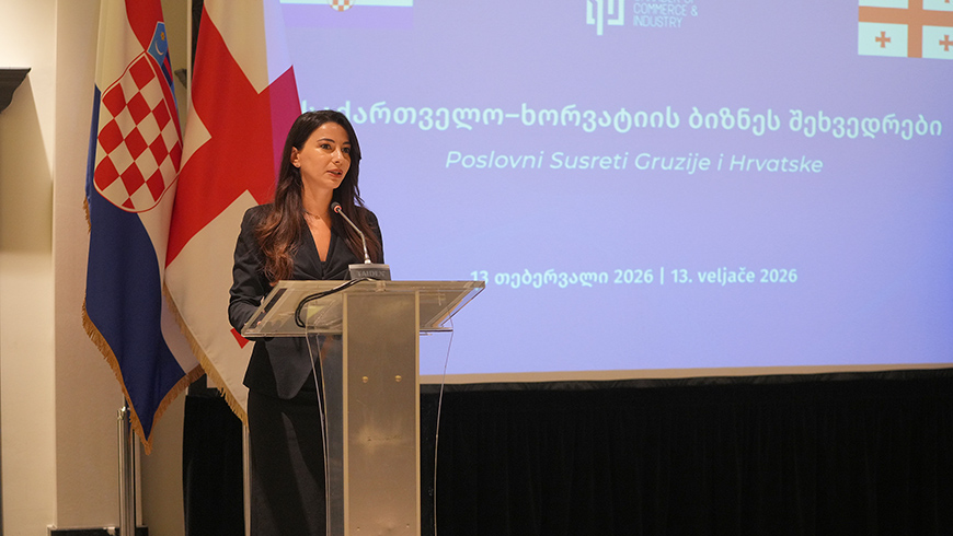 Mariam Kvirivschwili: „Wir haben große Chancen zur Vertiefung der wirtschaftlichen Beziehungen zwischen Georgien und Kroatien“