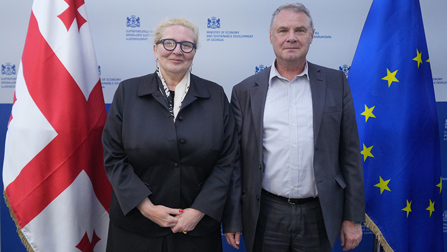 Inga Pchaladze trifft UN-ECE-Berater
