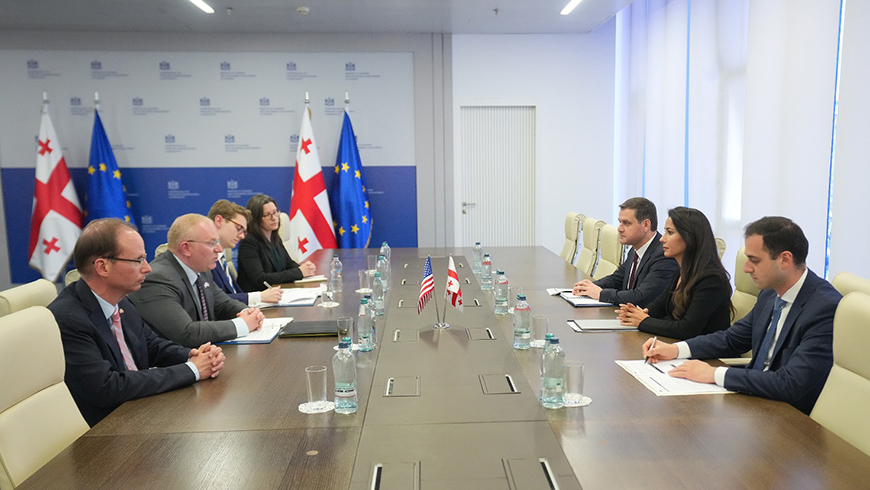 Mariami Kwirwischwili trifft Delegation des US-Außenministeriums