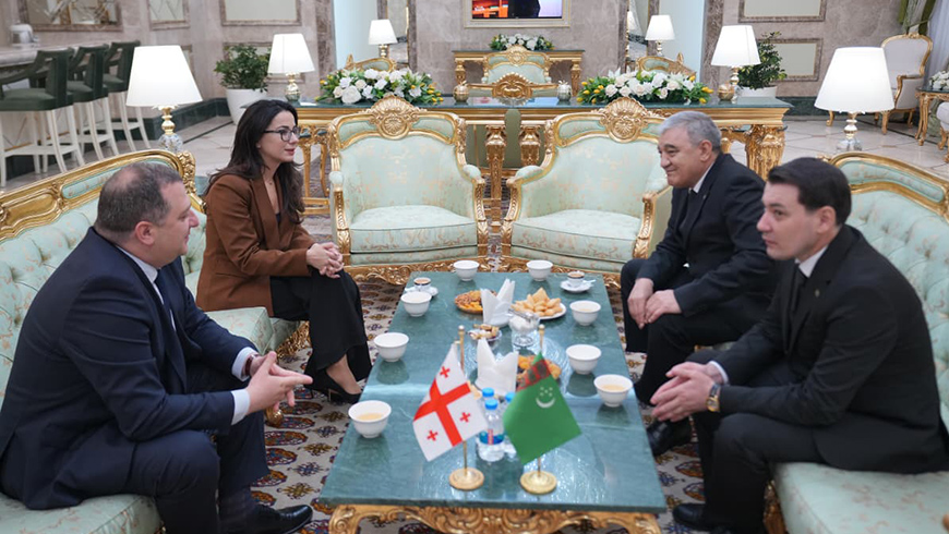 Besuch von Mariam Kvirivishvili in Turkmenistan gestartet
