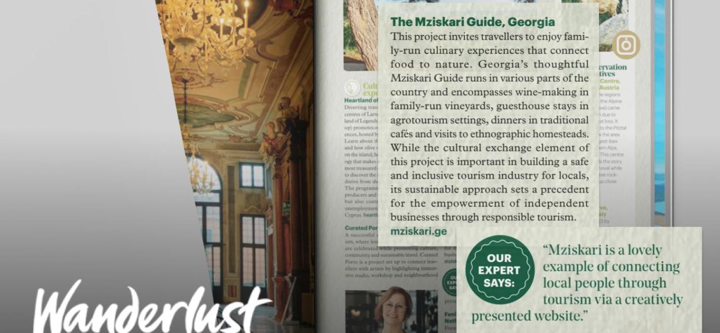 Reisezeitschrift Wanderlust nimmt Projekt „Mzikari“ der GNTA in beste Eco-Projekte auf