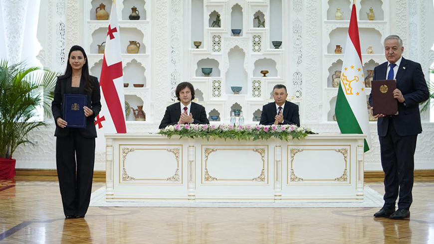 Wirtschaftsministerin Mariam Kwiruwischwili unterzeichnet drei Memoranden zur Vertiefung der wirtschaftlichen Zusammenarbeit zwischen Georgien und Tadschikistan
