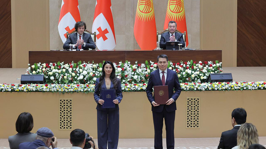 Mariam Kvirivishvili unterzeichnete Memoranden zur Vertiefung der Zusammenarbeit zwischen Georgien und Kirgisistan