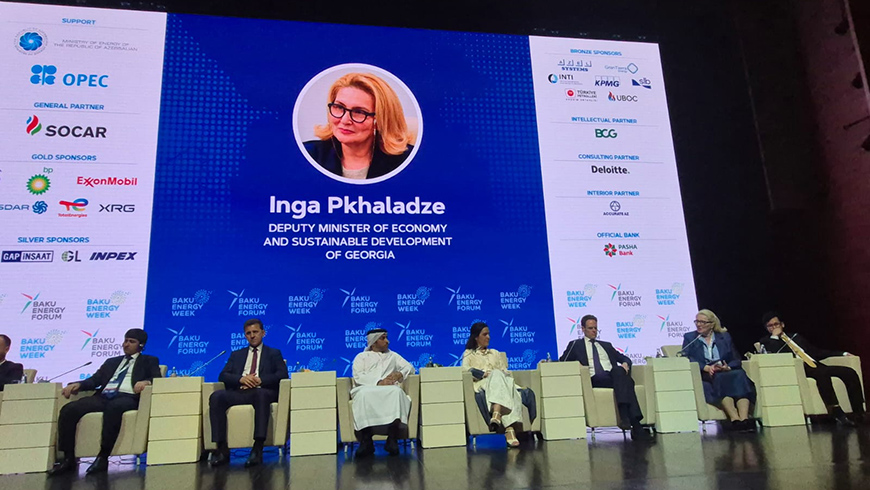 Inga Pchaladze: „Wir arbeiten an der Stärkung der regionalen Energiesicherheit und der Rolle Georgiens als zuverlässiger Transit-Hub“