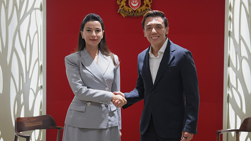 Mariam Kvrivishvili trifft Singapurs Verkehrs- und Finanzminister
