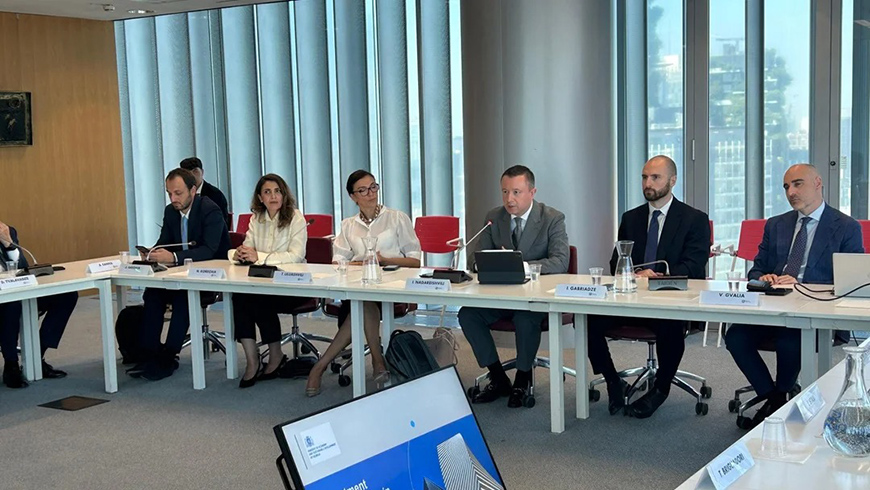 Irakli Nadareishvili nimmt an Round-Table-Gespräch mit der Region Lombardei teil