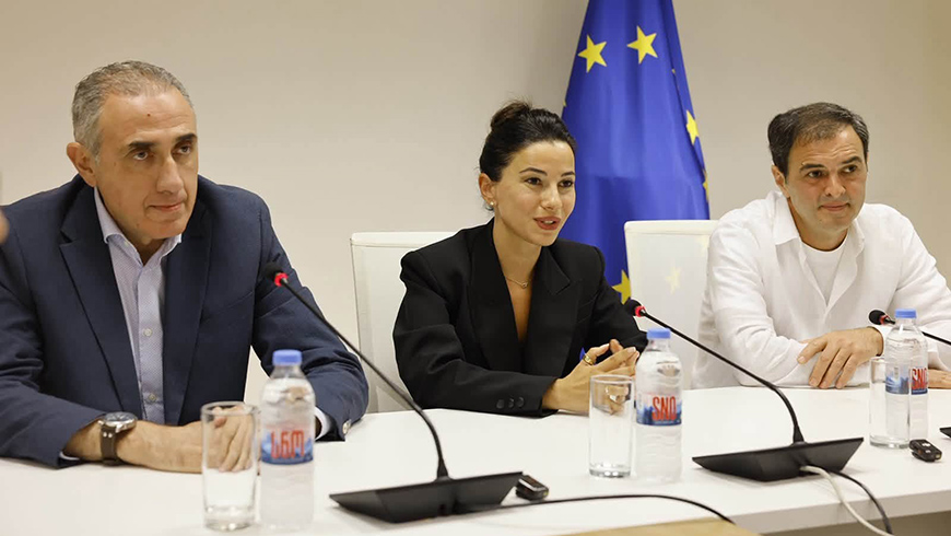 Ministerin Mariam Kwirwischwili stellt neuen Leiter der staatlichen Elektrizitätsgesellschaft vor