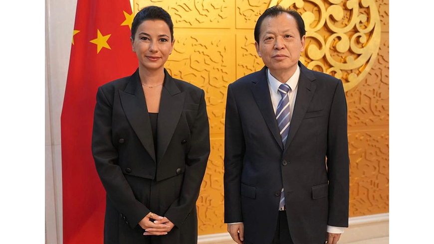 Mariami Kwriwishvili trifft den Verkehrsminister der Volksrepublik China Liu Wei